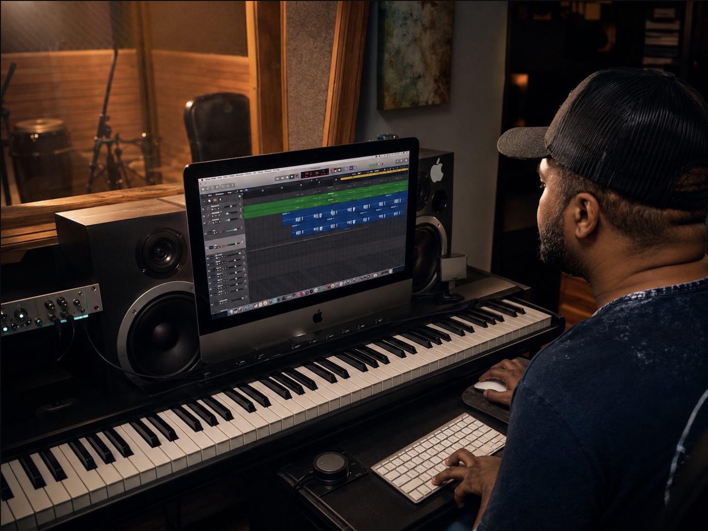 Produciendo en el estudio: teclado y sesión de grabación (2018)